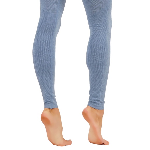 Workout Two Tone Color Leggings 1004 - Picture 3 of 4